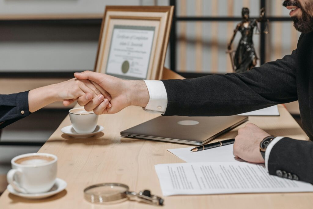 Family law digital marketing success client meeting