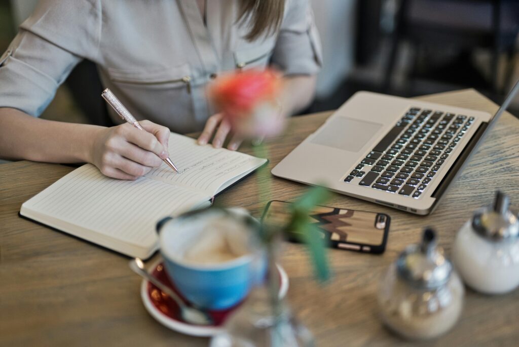 Family lawyer creating digital marketing content