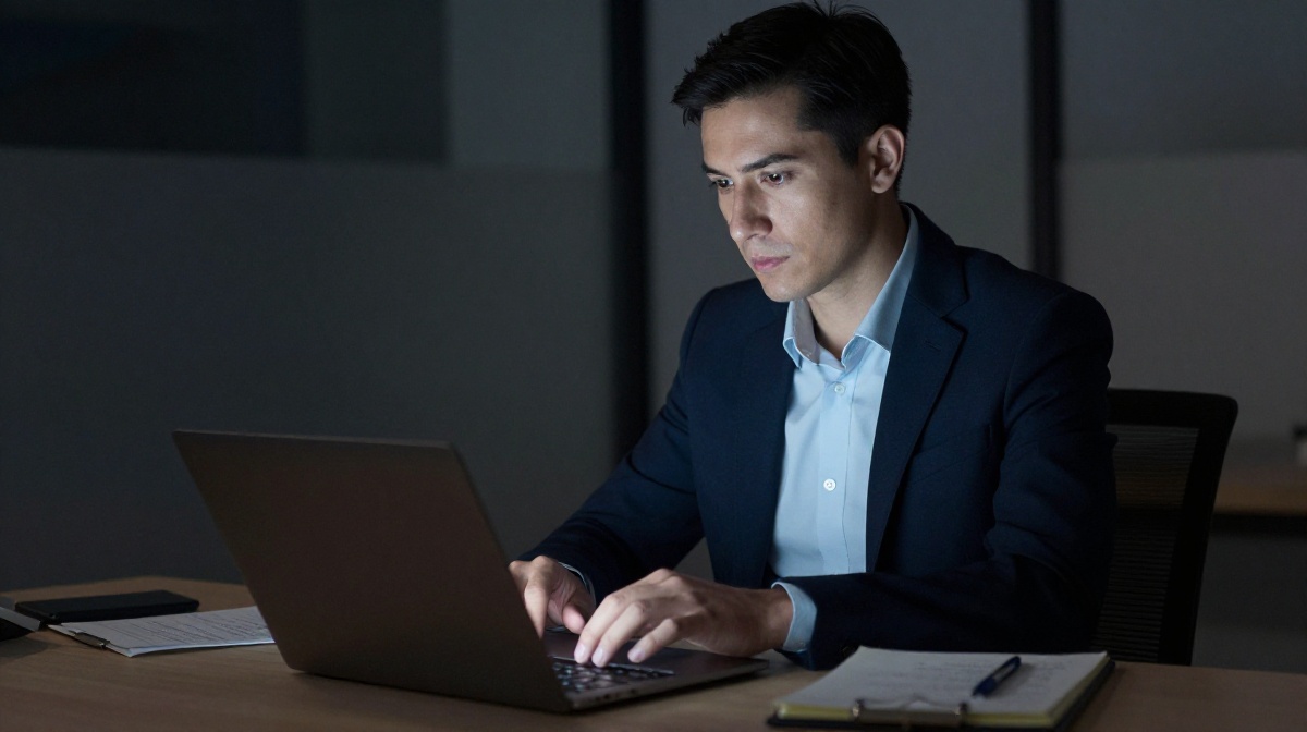 Criminal defense attorney working on local SEO content strategy