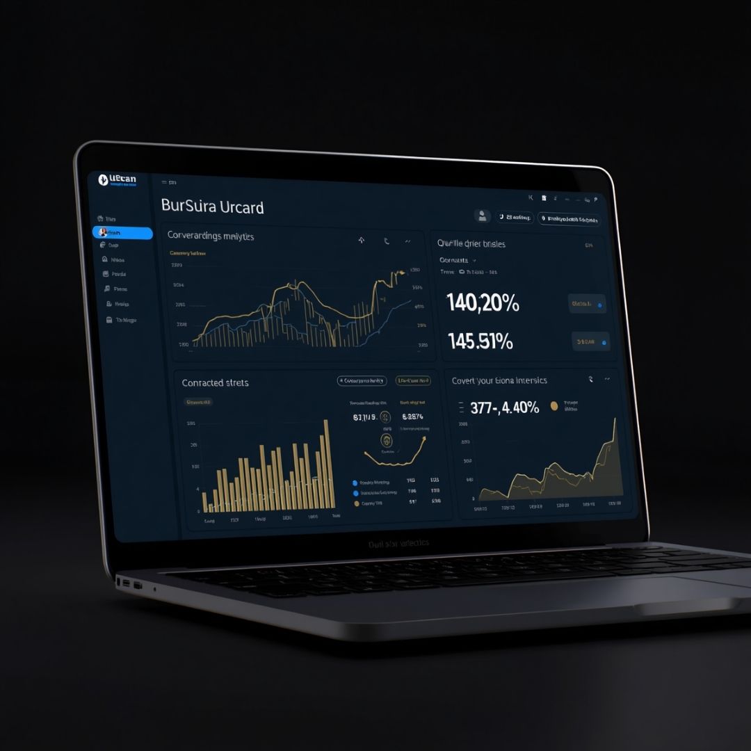 Digital marketing analytics dashboard — service business performance tracking
