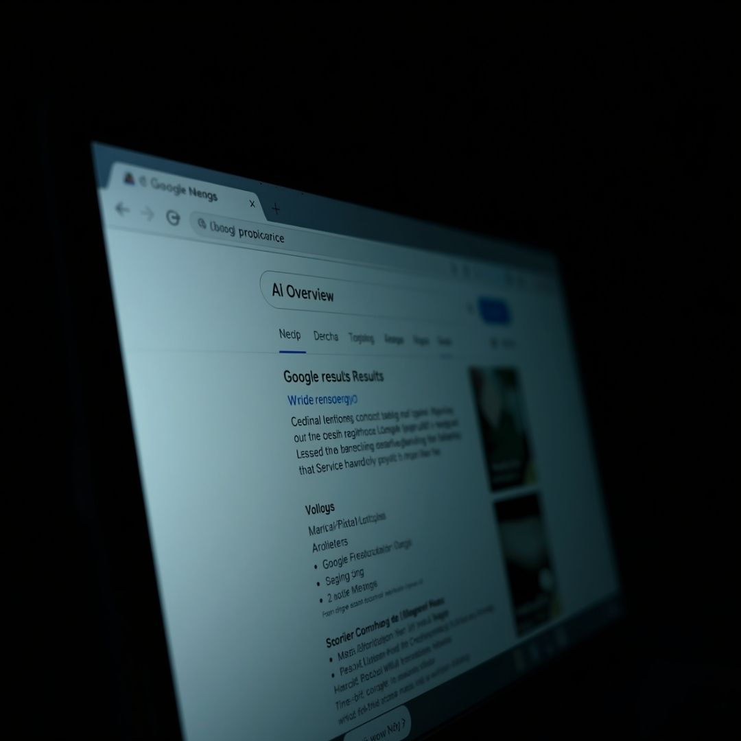 Google AI Overview search results — GEO vs SEO proof