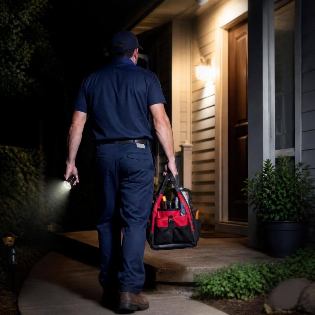 Plumbing local SEO emergency response — 24/7 availability and first-call wins