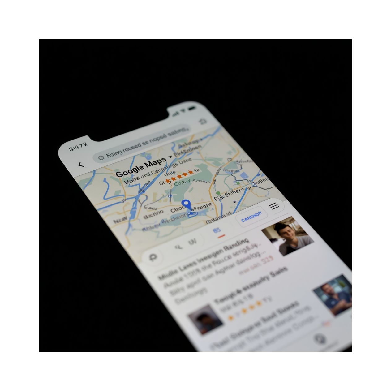 Roofing company local SEO Google map pack search results